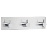 Smedbo Beslagsboden Handdoekhouder - 18x4.5x3cm - zelfklevend - RVS Gepolijst Edelstaal SW10992