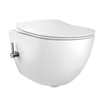 Creavit Hangend Toilet - 35.3x51cm - bidetsproeier koud water - spoelrandloos - wit SW1152723