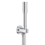 GROHE Euphoria Cosmopolitan Stick Handdoucheset - 1 straalsoort - met houder - met wandaansluitbocht - gladde slang - 150cm - chroom SW97582