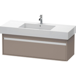 Duravit Ketho Wastafelonderkast 120x45.5x41cm 1 lade Standaard greep met softclose spaanplaat Basalt Mat 0280206