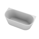 Ideavit Alexa half vrijstaand bad 170x80cm acryl wit mat SW411970