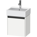 Duravit Ketho 2 wastafelonderbouwkast met 1 deur 43.4x33.8x44cm rechts, met greep antraciet wit mat SW772319