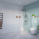 Fortifura Galeria Inloopdouche - helder glas - 110x200cm - 8mm - nano - blind inbouw profiel SW1170600