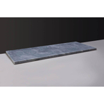 Forzalaqua Plateau wastafelblad 120.5x51.5x3cm Rechthoek Natuursteen Cloudy marmer gezoet SW369859