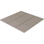 The Mosaic Factory London mozaïektegel - 30x30cm - wand en vloertegel - vierkant - full body - Porselein - mat grey (grijs) SW1235301