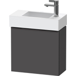 Duravit D-Neo wastafelonderkast 48.4x44x22.2cm Rechtsdraaiend 1 deur Grafiet Mat SW640728