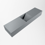 Mondiaz TYNE Fontein - 90x23x12cm - wasbak midden - zonder kraangaten - solid surface - Plata SW1026166