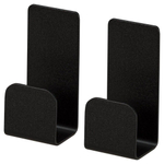 Haceka Redefine Handoekhaak - enkel - 2 stuks - zelfklevend - mat zwart SW810807