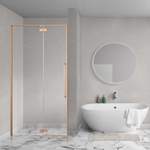 Aqua Vista Oria Linea nisdeur - 70x200cm - incl. montageset - Geborsteld koper SW1244030