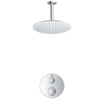 GROHE Grohtherm Regendoucheset Inbouw- - hoofddouche 25cm - 1 functie - plafondarm 20cm - chroom SW804527