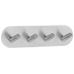 Smedbo Beslagsboden Handdoekhouder - 19.2x4.8x3cm - zelfklevend - RVS Geborsteld Edelstaal SW11046