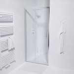 Saniclass ID06 Quick Fit Schuifdeur - 90x190cm - 6mm veiligheidsglas - alu profiel - anti kalk - chroom SW238223