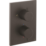 Crosswater MPRO Crossbox Douchekraan Inbouw - thermostatisch - 2 functies - inclusief inbouwdeel - zwart mat SW451373