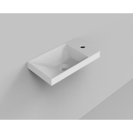 Arcqua Marble fontein voor frame 40x22cm met overloop cast marble wit mat SW374560