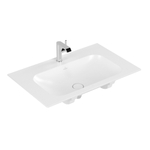 Villeroy & Boch Finion meubelwastafel 1 kraangat 80x50cm Ceramic+ zonder overloop stone white SW209572