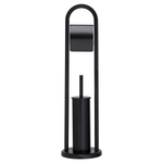 Sealskin Acero Toiletbutler - Toiletrolhouder - Toiletborstel met houder - vrijstaand Zwart SW207219