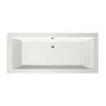 Xenz Society ligbad - 180x80cm - met overloop - zonder afvoer - Acryl Edelweiss mat SW103067