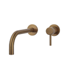 Wiesbaden Slim afbouwdeel eenhendel wastafelkraan met coldstart geborsteld brons koper SW1030652