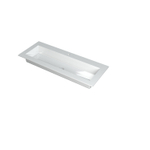 INK Kraft wastafel - 140x45x1cm - 1 wasbak - 1 kraangat - wit glans SW439584