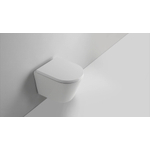 QeramiQ Dely Wandclosetpack - 36.3x51.7cm - diepspoel - rimless - 35mm zitting - glans wit SW1216230