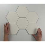 Cifre Ceramica Hexagon Timeless wand- en vloertegel - 15x17cm - 9mm - Zeshoek - Ivoor mat SW476708