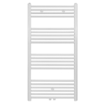 Belrad Handdoekradiator - middenaansluiting - 1200X600mm - 616 Watt - Wit Mat Geborsteld SW1152659