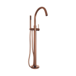 Brauer Copper Edition Staande Badkraan - handdouche staaf 1 stand -2 gladde knoppen - PVD - geborsteld koper SW374503