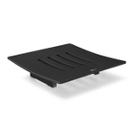 Zack Abacco Zeepschaal Vierkant 12.5X12.5X3.3cm zwart SW377912