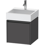 Duravit Ketho 2 wastafelonderbouwkast met 1 lade 48.4x46x44cm met greep antraciet grafiet mat SW772355