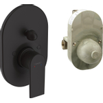 Hansgrohe Vernis Shape afbouwdeel v. inbouw badkraan m. omstel incl. inbouwdeel mat zwart SW793464