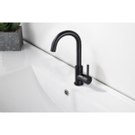Fortifura Calvi Wastafelmengkraan - hoog - draaibare uitloop - mat zwart OUTLETSTORE STORE34423