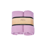Wellmark CA 50x70cm theedoek - 2 stuks - waffle lilac SW927796