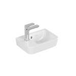 Villeroy & boch O.novo fontein 1 kraangat links met overloop 36x25cm wit SW445848