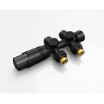 Rosani Classic universele radiator aansluitset recht en haaks mat zwart OUTLETSTORE STORE33799