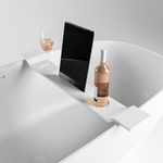 Mondiaz Easy Badplank - 12.5x86x4.2cm - Solid surface - Talc mat SW644671