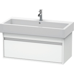 Duravit Ketho Wastafelonderkast 95x44x41cm 1 lade Standaard greep met softclose spaanplaat wit Mat 0280168