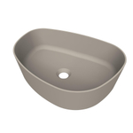 Arcqua Rocker waskom - opbouw - organisch rechts - 50x37cm - mat klei SW1209134