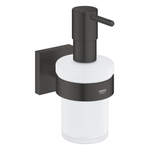 GROHE Start Cube Zeepdispenser - 160ml - met houder - vierkant - mat zwart SW1126274