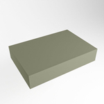 Mondiaz TOP 23 Topblad - 50x23.5x12cm - geschikt voor afdekplaat - Solid surface - Army SW1025476