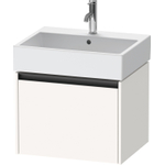 Duravit Ketho 2 wastafelonderbouwkast met 1 lade 58.4x46x44cm met greep antraciet wit supermat SW772900