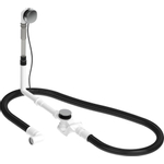 Duravit Quadroval badafvoer en overloopcombinatie met waste chroom 0313535