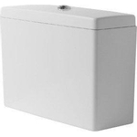 Duravit Philippe Starck 3 duoblokreservoir compleet BIG 47x21cm zij en achter aansluiting wit 0290475