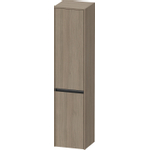 Duravit Ketho.2 Hoge kast 40x36x176cm 2 Linksdraaiende deuren Spaanplaat Eiken (terra) Mat SW771943
