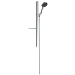 Hansgrohe Rainfinity glijstangset m. 130 3jet handdouche m. zeepschaal 90cm met doucheslang 160cm chroom SW358885