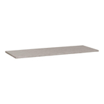 Saniclass Concrete wastafelblad 140x46x3cm zonder kraangat Gecoat Beton Grijs gemêleerd SW416515