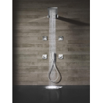 Hotbath Mate hoofddouche 16.5x53.7cm rechthoek met cascade chroom SW74124