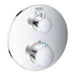 Grohe Grohtherm Inbouwthermostaat - 2 knoppen - rond - chroom SW236915