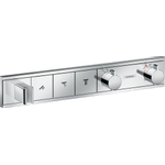 Hansgrohe RainSelect afbouwdeel voor inbouw douchekraan thermostatisch voor 3 functies met handdouchehouder 52.7x90cm chroom SW157087