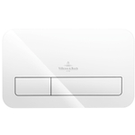 Villeroy & Boch Viconnect 2 knops bedieningsplaat glas glossy wit GA40566