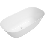 Villeroy & Boch Theano vrijstaand duobad - 155x75cm - kunststof quaryl - ovaal - Alpin Wit SW480017